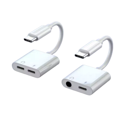 2 in1 USB C to 3.5mm Headphone and Charger Adapter, 2-Pack Type C to Aux Jack Dongle Cable Cord with PD Fast Charging for iPhone 15/16/17 Pro/Max/Plus, iPad, Samsung Galaxy from Dongguan youlike electronics adapter supplier adapter OEM factory