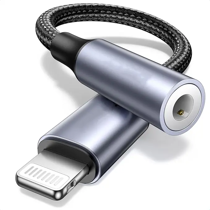 Lightning to 3.5mm audio jack adapter wholesale from China factory bulk supply for mobile audio accessories importers HIFI High Fidelity audio adapter manufacturer audio video HDMI adapter supplier from Dongguan youlike electronics co Ltd AUX HiFi Hi-Res audio dongle FOR Speaker Headphones Car Stereo Soundbar