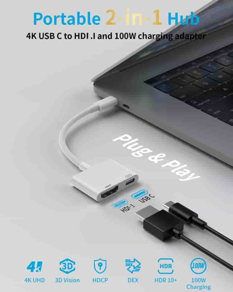 Dongguan youlike electronics 2 in 1 type-C to 4K HDMI 100W video adapter manufacturer B2B HDMI video adapter factory plant Bulk Purchase 2-in-1 USB-C HDMI 4K60Hz PD100W Adapter | China Manufacturer Custom Packaging & Shape, In Stock Available 2-in-1 screen mirror HDMI PD100W Type C adapter wholesale; OEM custom phone laptop casting charger converter factory USA ready stock custom box 2in1 HDMI PD adapter no MOQ wholesale EU market OEM custom length Type C casting charger adapter factory AU/UK bulk purchase in stock 4K60Hz HDMI PD converter with private logo 1-year global warranty wholesale dual-purpose screen casting & PD charging adapter
