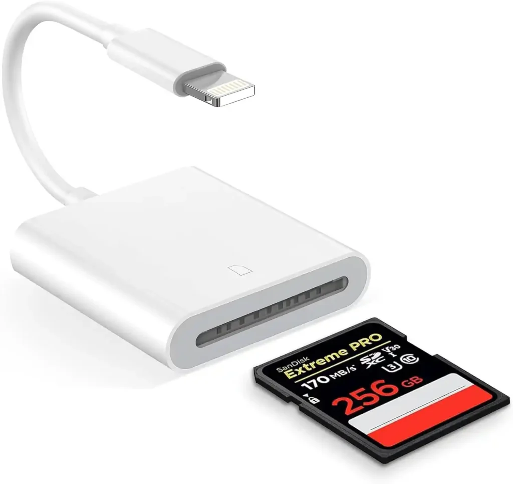Lightning camera memory card reader high quality export grade with 12 months full warranty factory direct bulk supply for global professional iPhone accessories importers & distributors OEM for global digital accessories distributors from Dongguan youlike electronics Co ltd